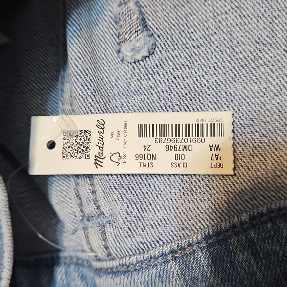 NWT Madewell Mid-Rise Kick Out Ankle Denim Jeans - Picture 13 of 13